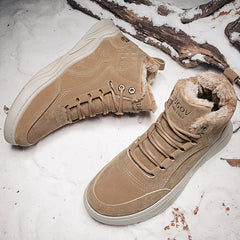 Men's Winter Snow Boots Warm Lined Anti Skid Comfort Shoes