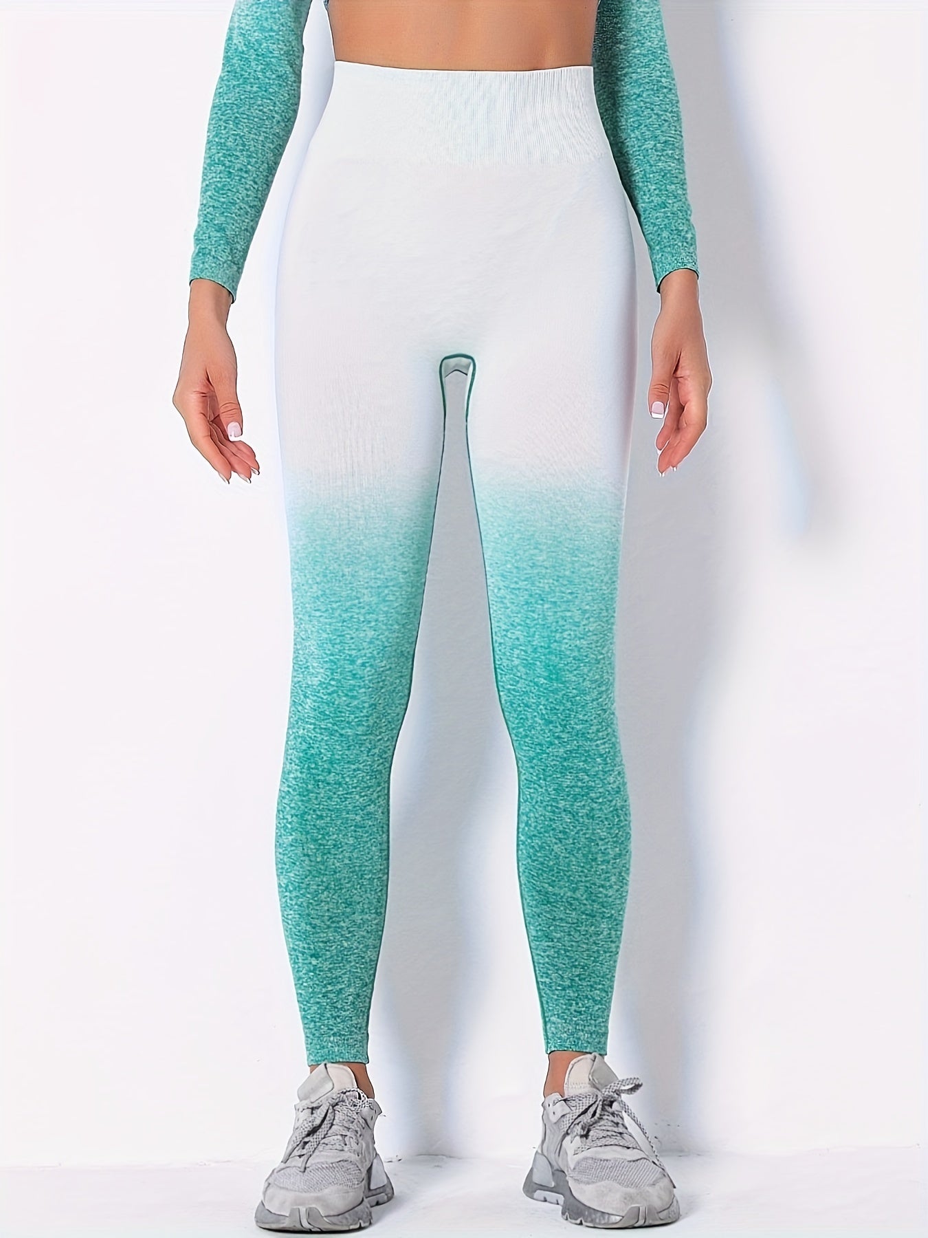 Gradient High Waist Yoga Tight Pants