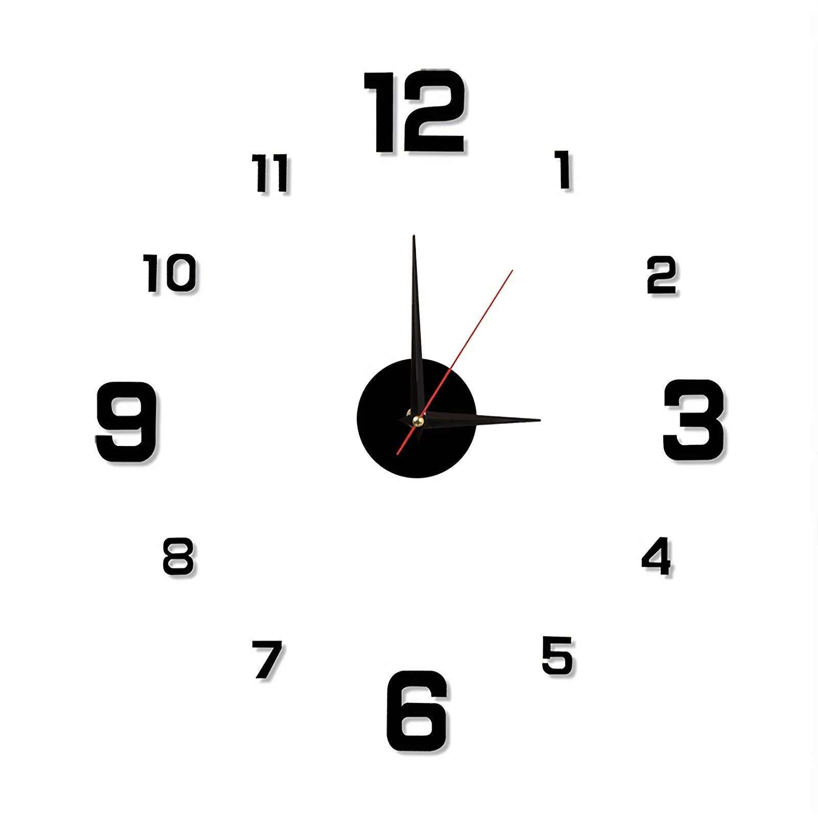 Nordic Luminous Wall Clock Mute Decorative Punch for Living Rooms