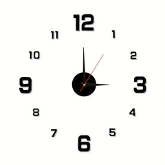 Nordic Luminous Wall Clock Mute Decorative Punch for Living Rooms