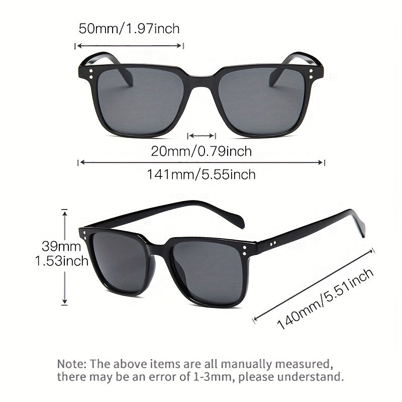 Vintage Leopard Green Square Sunglasses Men Driving Sunshade Glasses