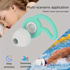 Silicone Earplugs for Swimming & Sleeping - Waterproof