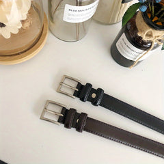 Square Pin Buckle PU Belt for Women