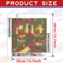 Garden House 5D Diamond Painting Kit DIY Home Wall Decor