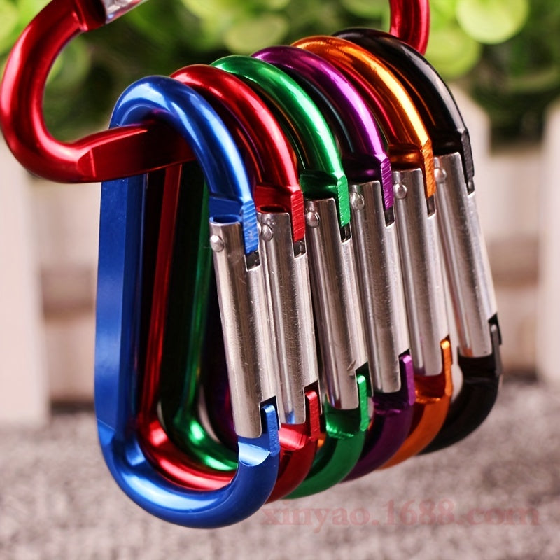 20pcs Aluminum D Ring Buckle Snap Hook Clips for Outdoor Camping