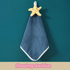 Cartoon Fruit Handkerchief Set with Ring - High Soft Coral Velvet Towels