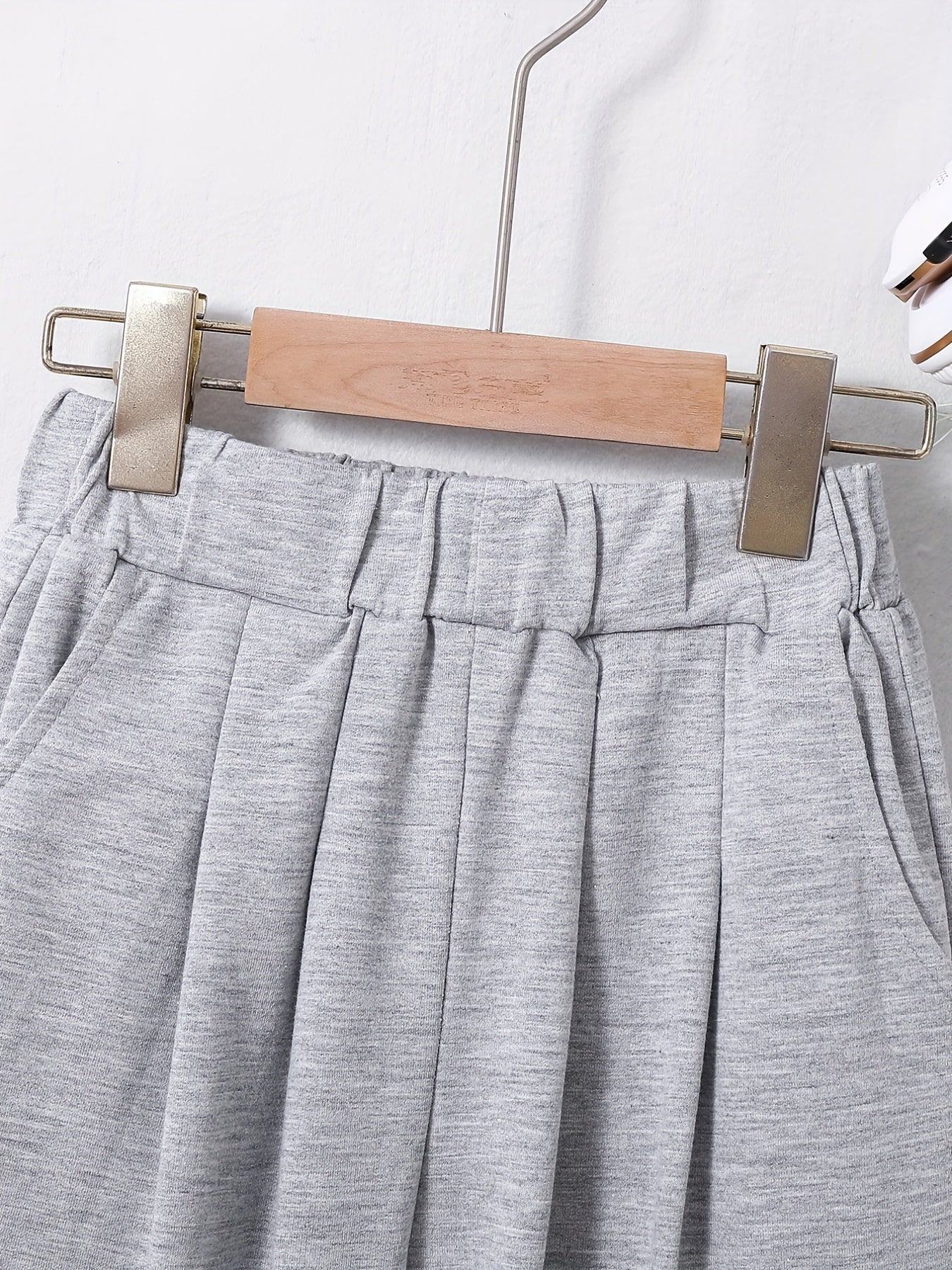 Girls' Wide Leg Plain Pants Trousers for Street Outfits