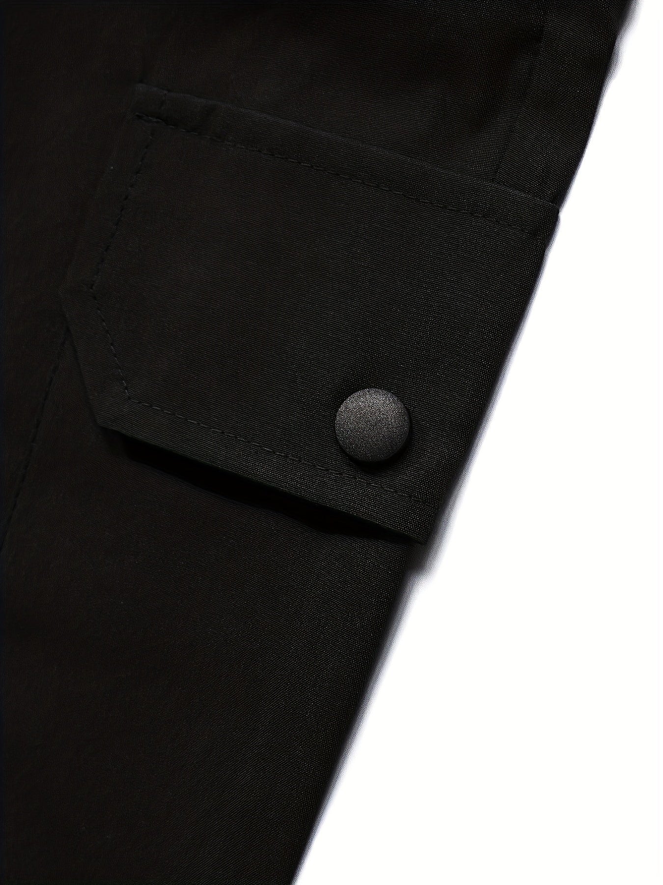 Men s Flap Pocket Jogger Pants Drawstring Waist