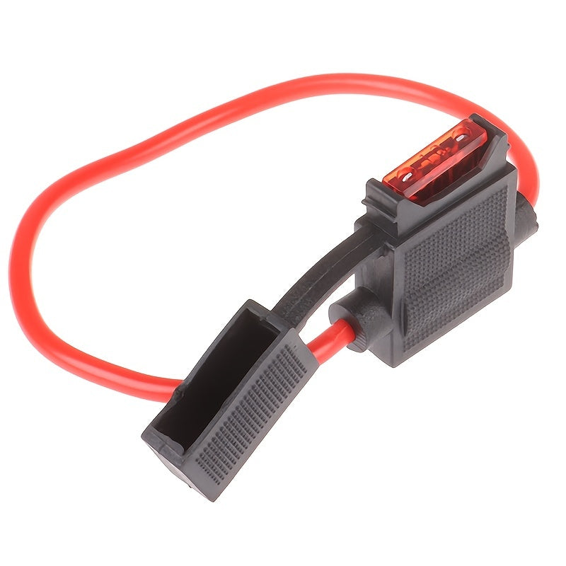 Waterproof Car Fuse Box Holder with 6 Fuses (5A/10A/15A/20A/25A/30A)