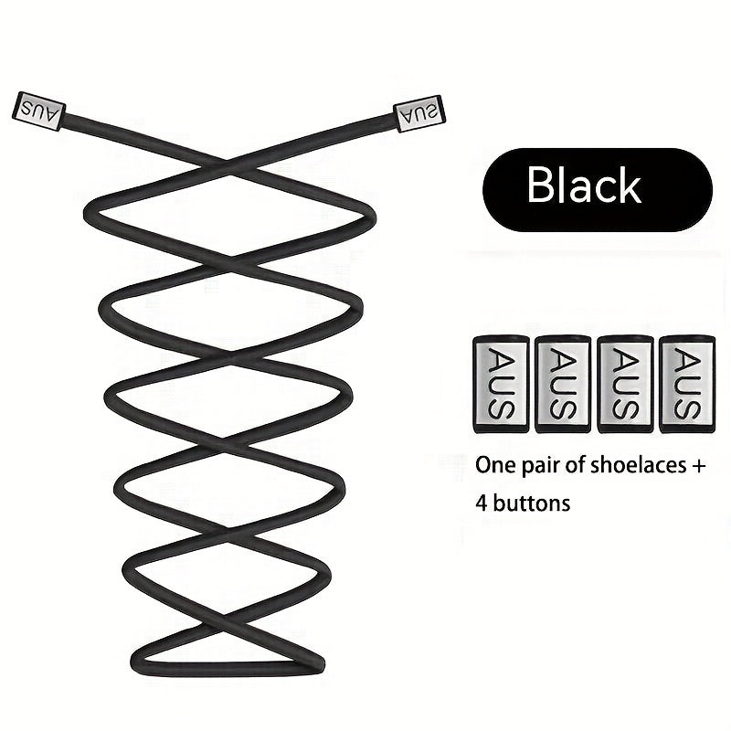 No Tie Shoelaces 39 4IN Elastic - Fits All Adults & Kids