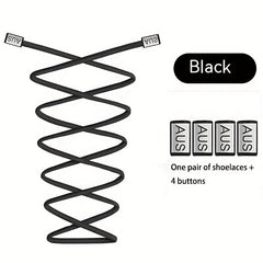 No Tie Shoelaces 39 4IN Elastic - Fits All Adults & Kids
