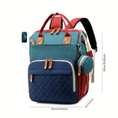 Large Capacity Women's Diaper Bag Backpack with Insulated Pocket