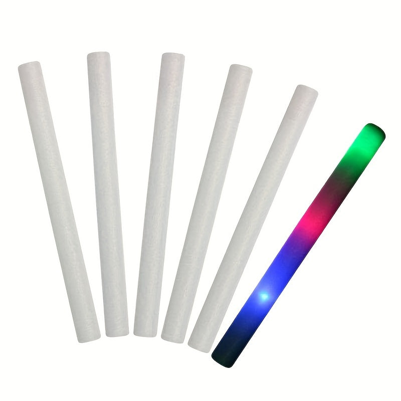 Colorful Flash LED Foam Glow Stick Party Favors Pack Of 8