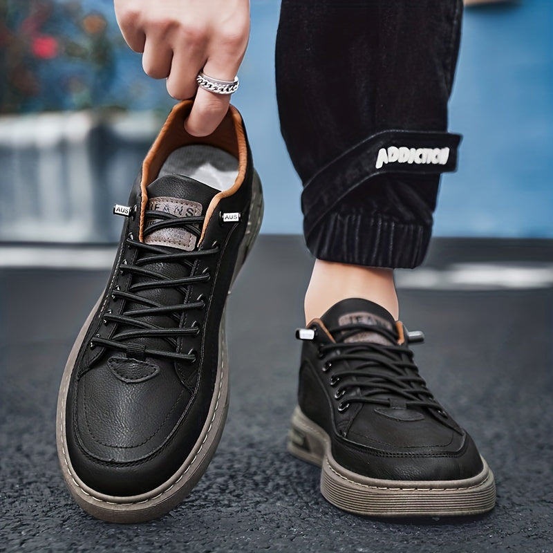 Men's Breathable Lace Up Skate Shoes Casual Sneakers