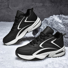 PLUS SIZE Men's Solid Basketball Shoes Comfy Breathable Non Slip Shock Absorptio