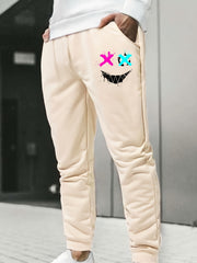 Men s Personality Print Casual Drawstring Stretch Comfort Sweatpants