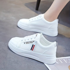 Women's Platform Skate Shoes Lace Up Low Top Sneakers