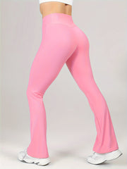 Flared Yoga Pants High Stretch Sports Running Bell Bottom Pants