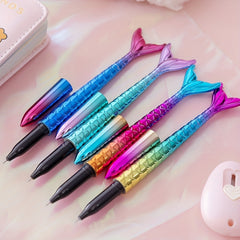 3pcs Mermaid Gel Pens Fun Creative Stationery Supplies for Home School Office
