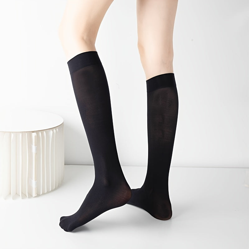 Stretchy Anti Grip Compression Socks Thin Calf Socks Women's Stockings