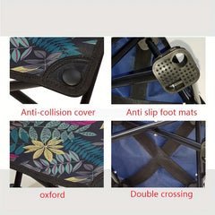 Portable Folding Stool for Outdoor Activities with Carrying Strap