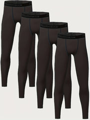 4pcs Boys Tights Sports Basketball Football Rugby Quick drying Bottoms