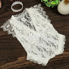 Newborn Lace Hollow Photography Clothing 0-3 Months Baby Photo Outfit Set