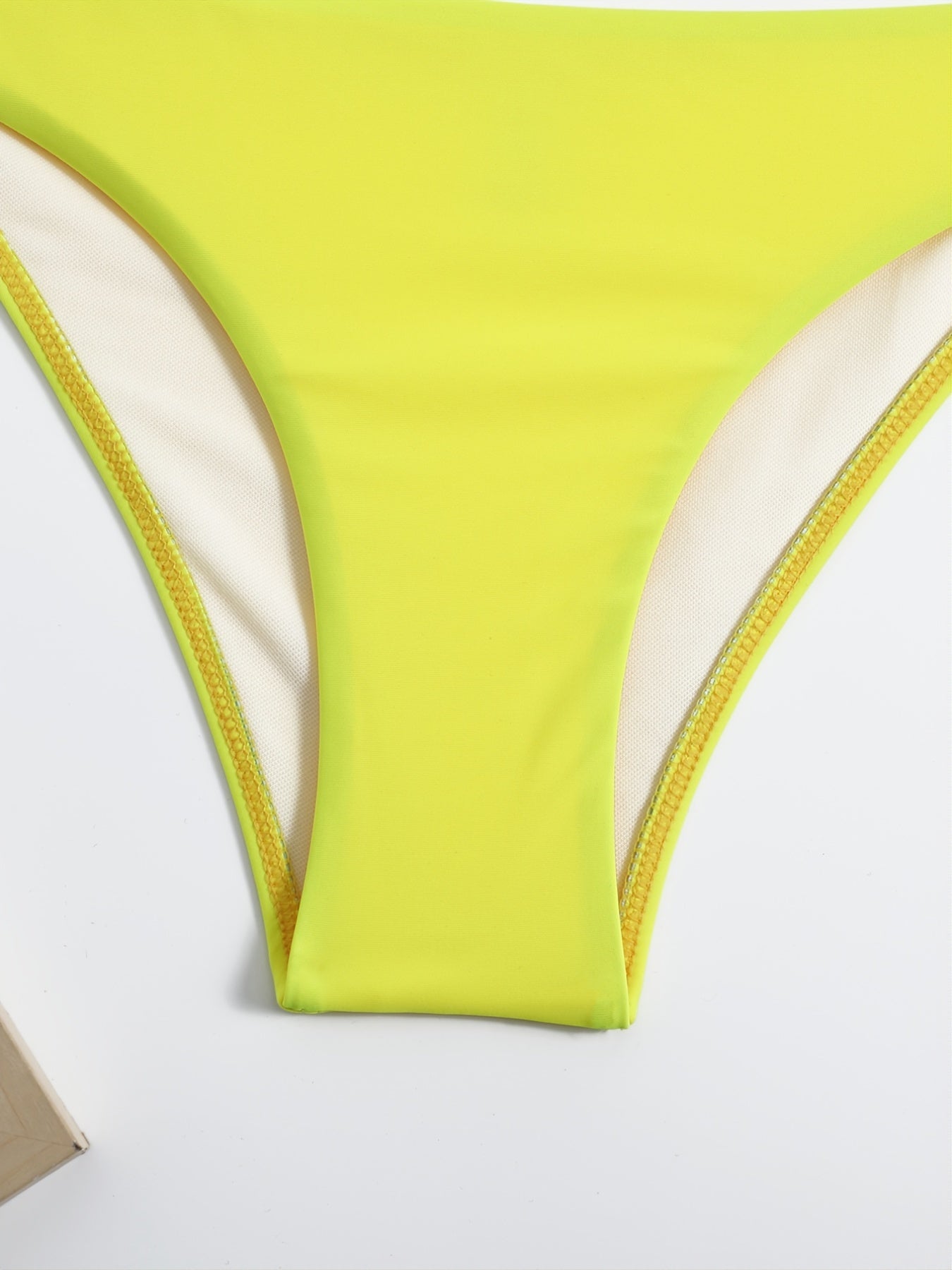 Halter Neck Bikini Set V Neck Ruched High Cut 2 Piece Bathing Suit