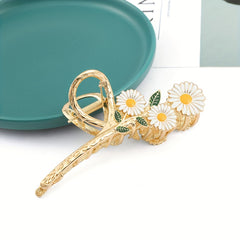 Large Daisy Hair Claw Clip Non-Slip Zinc Alloy Hair Accessory