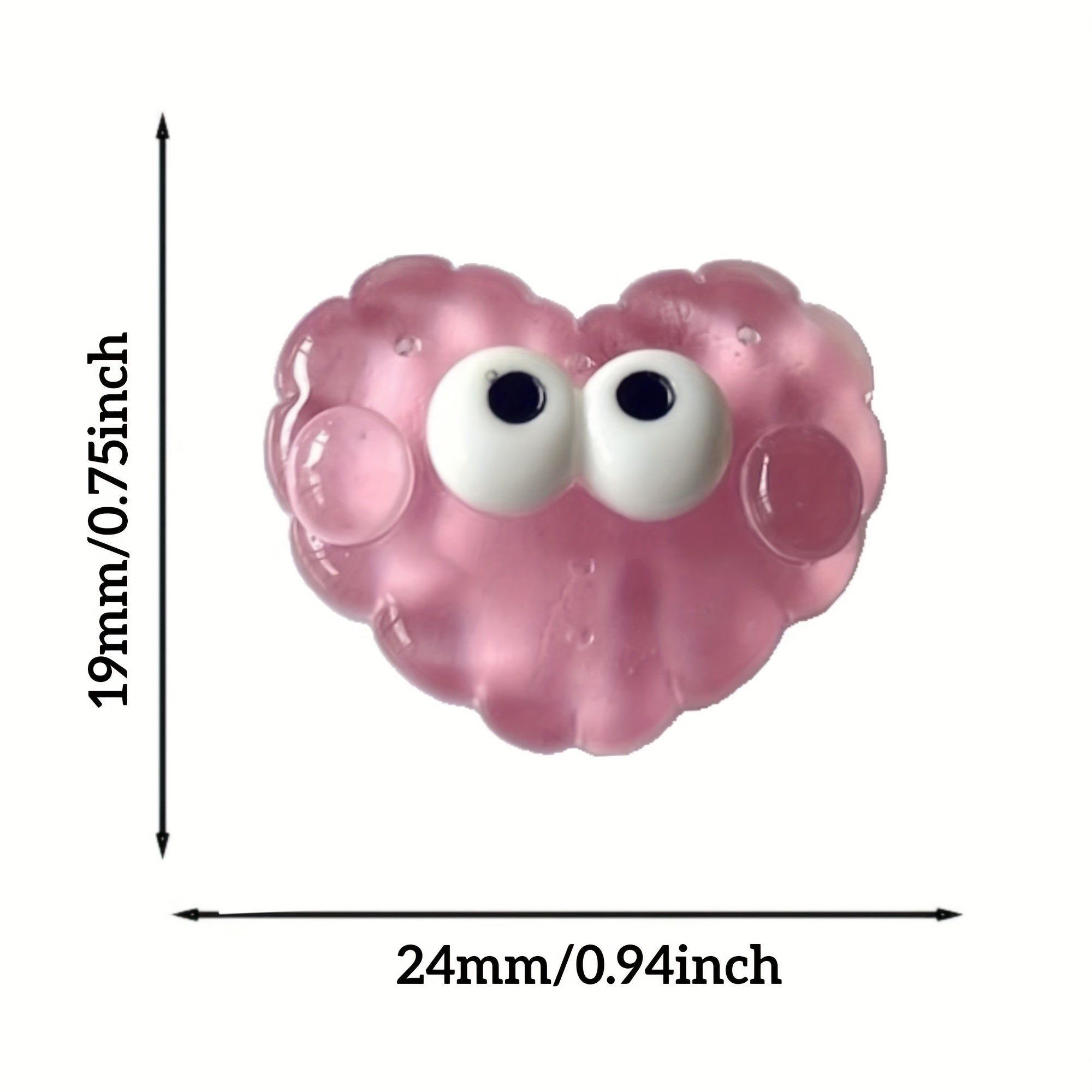 10pcs 3D Shoe Charms Eyes Biscuit Sandals Decoration