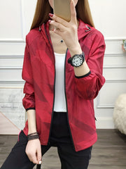 Women's Waterproof Outdoor Jacket Windproof Hooded Activewear