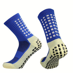 Men's Short Crew Socks Anti Slip Sweat Shock Absorbing Athletic Socks Sports
