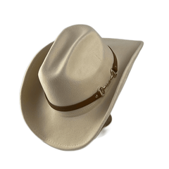 Breathable Sunshade Cowboy Hat w/ Bow Feather Belt & Rope Accessories