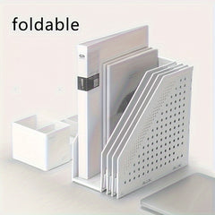 Vertical File Frame Desktop File Rack Office Storage Organizer