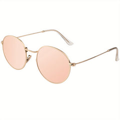 EYEOJO Round Polarized Sunglasses Retro Circle Sunglasses