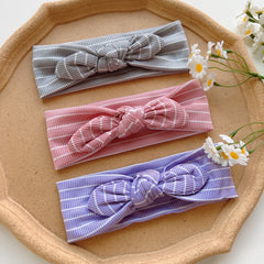 3pcs Striped Bowknot Hair Band Headbands for Baby Girls