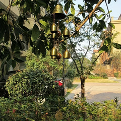 Metal Wind Chimes Yard & Garden Decor Christmas Halloween Year's