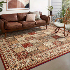 Vintage Boho Shaggy Rug 90in Non Slip Living Room Carpet