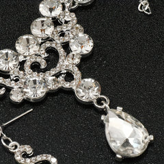 Rhinestone Headband Earrings Set Bridal Hair Accessories