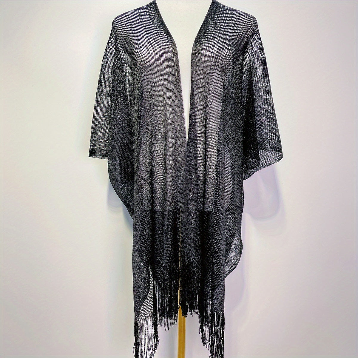 Glitter Fringe Trim Scarf Shawl Wrap Head Wrap Gift For Mom
