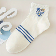 2 Pairs Kids Cartoon Animal Crew Socks for Autumn Winter