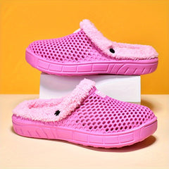 Men's Plush Lined Non Slip Clogs for Home Wear