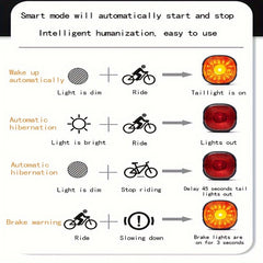 WT09 Bike Brake Light for Safety Riding at Night