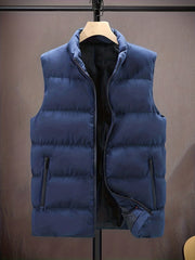 Men's Thermal Vest Sleeveless Jacket Warm Winter Autumn