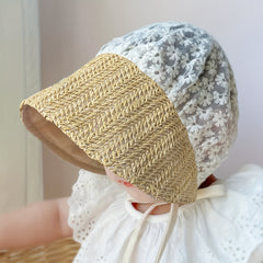 Newborn Daisy Heart Sun Hat for Beach Vacation