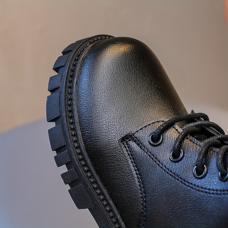 Solid Zipper Boots for Boys - Comfortable Non Slip - All Seasons