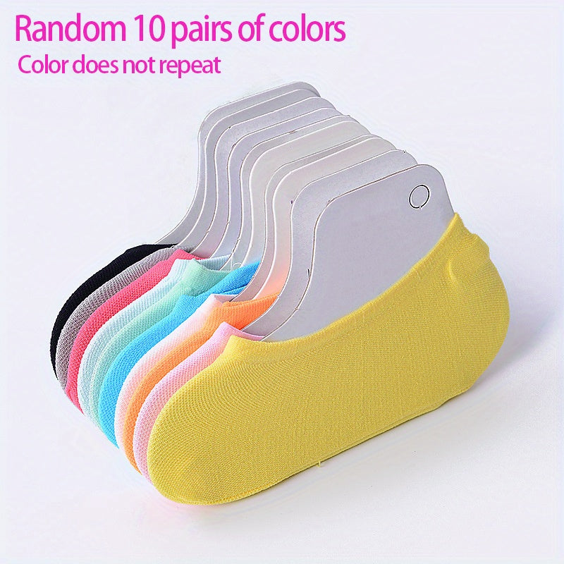 10 Pairs Kids Invisible Socks for Spring Summer