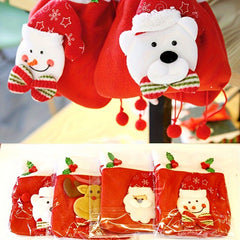 Christmas Candy Wrapping Bag Gift Packaging Elf Deer Snowman Party Decor