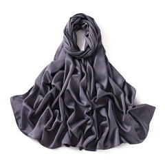 Solid Head Scarf Casual Hijab Thin Breathable Shawl Windproof Head Wraps Turban