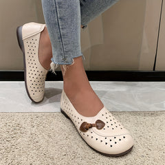 Women's Hollow Out Flat Slip-On Soft Sole Shoes